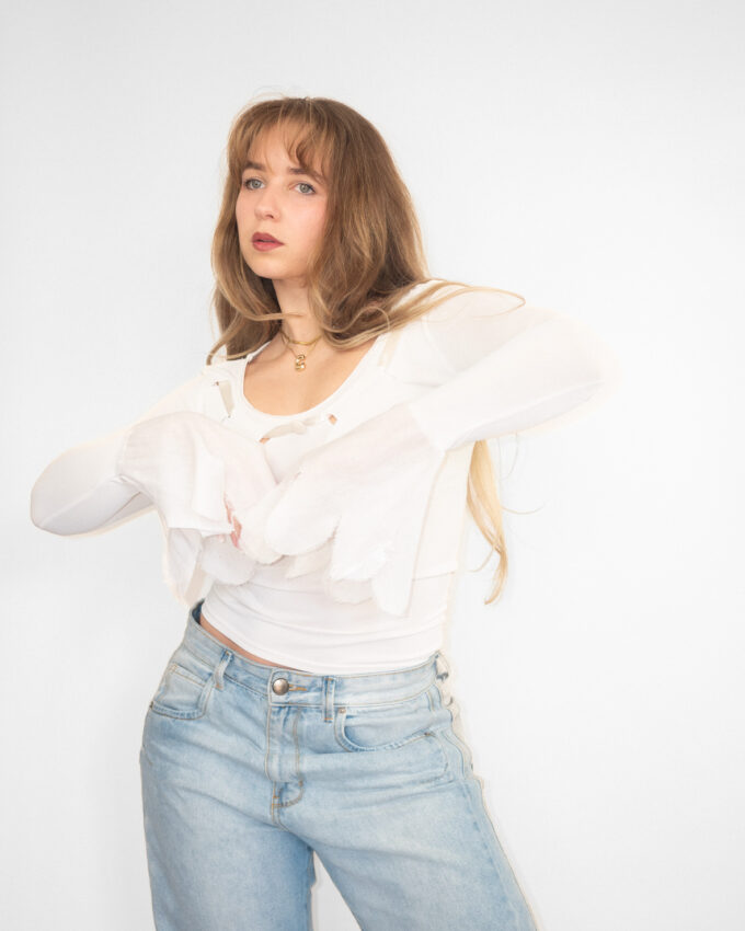 Reworked Sheer Y2K Long Sleeve - S