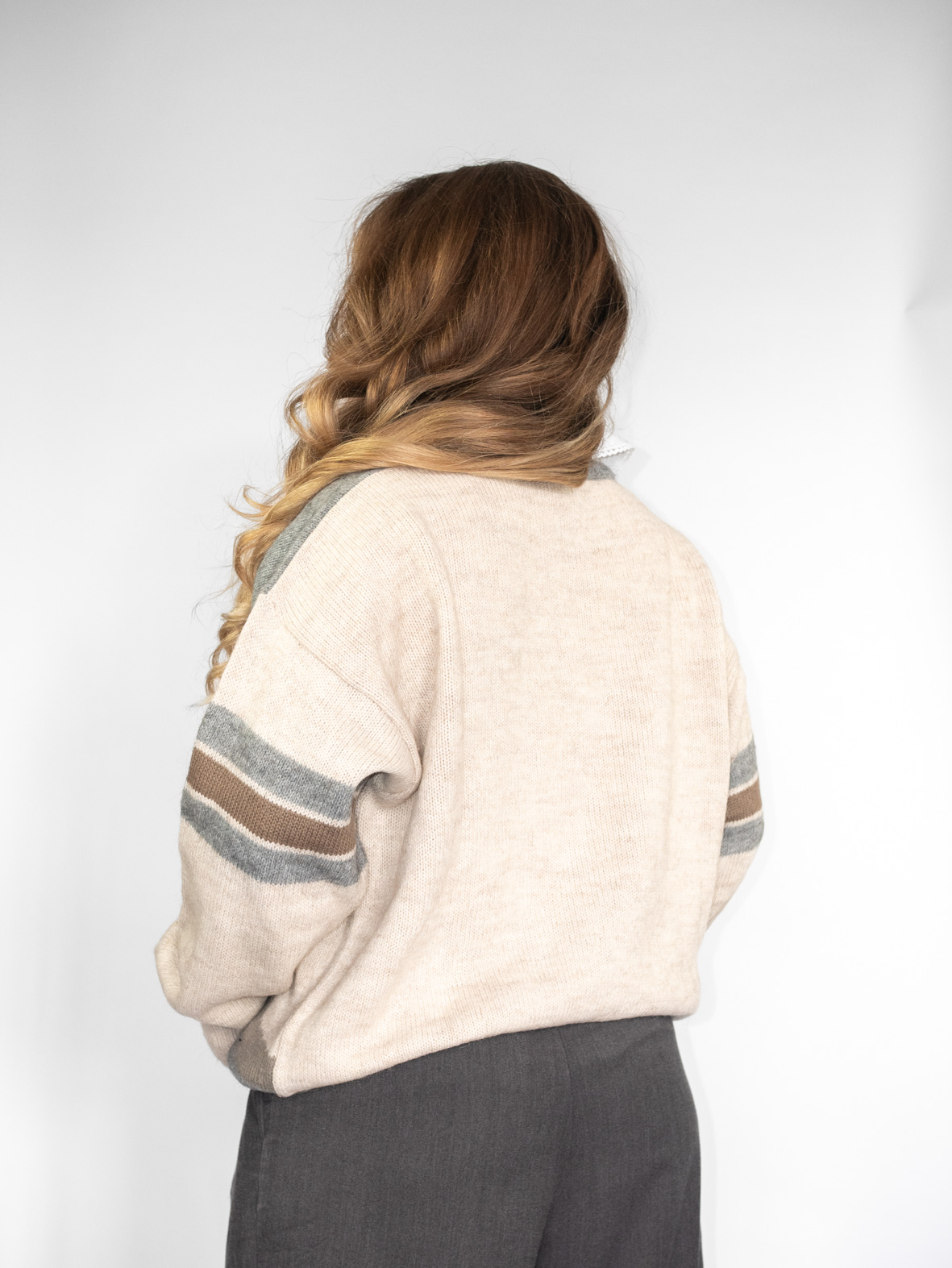 Oversized Vintage Arctic Graphic Knit Sweater - L - Image 6