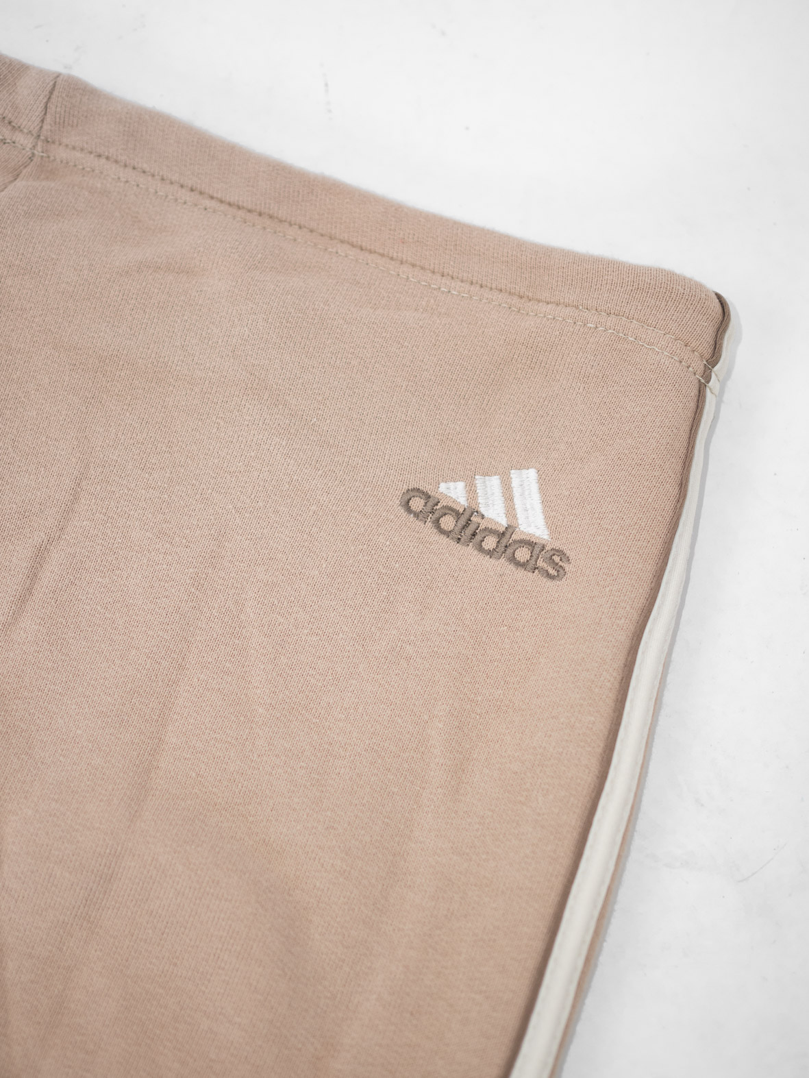 Soft Beige Flare 00s Adidas Joggers – Minimal Lounge - XS/S - Image 4