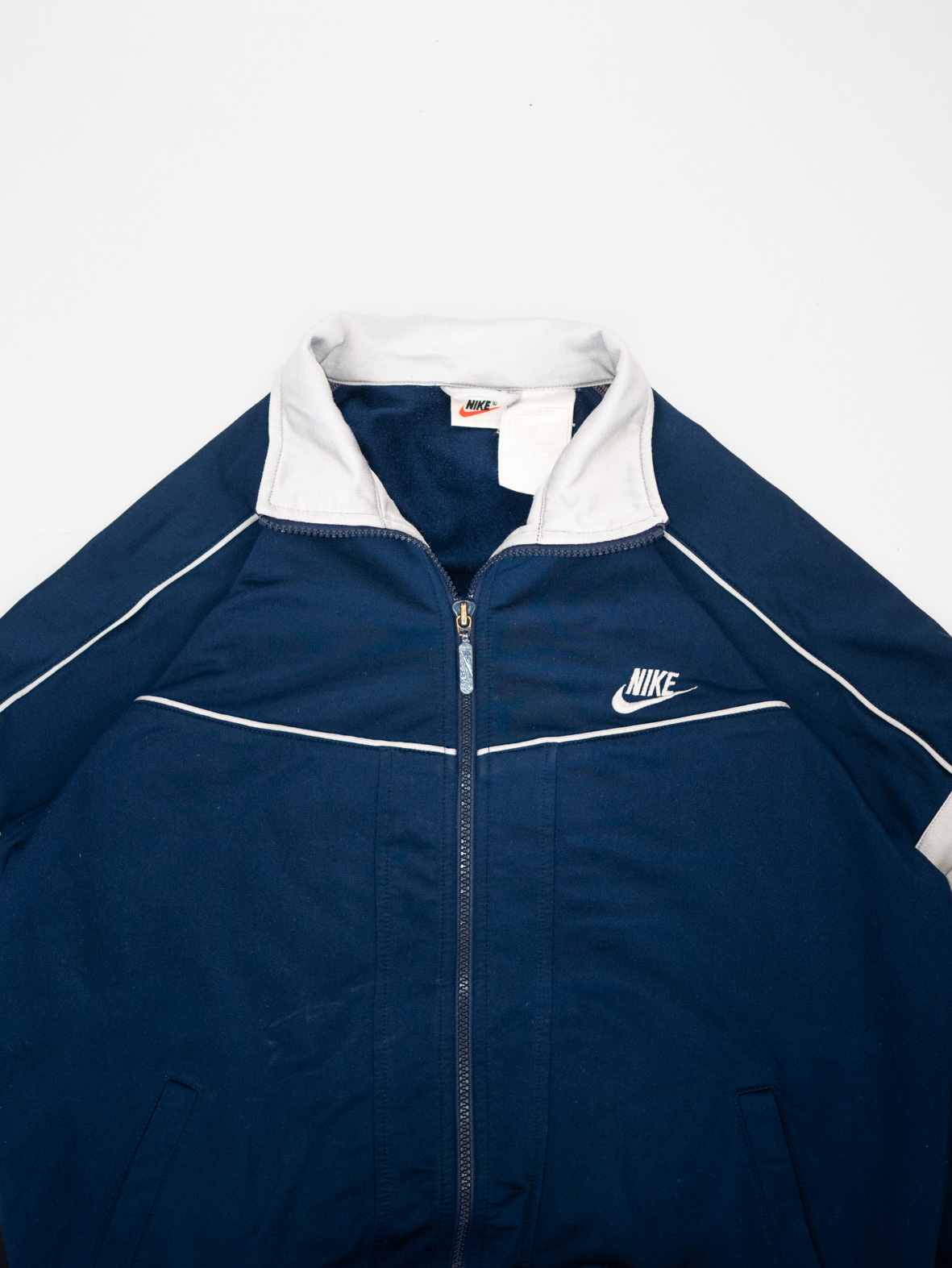 Navy Vintage Nike Track Jacket - M - Image 2