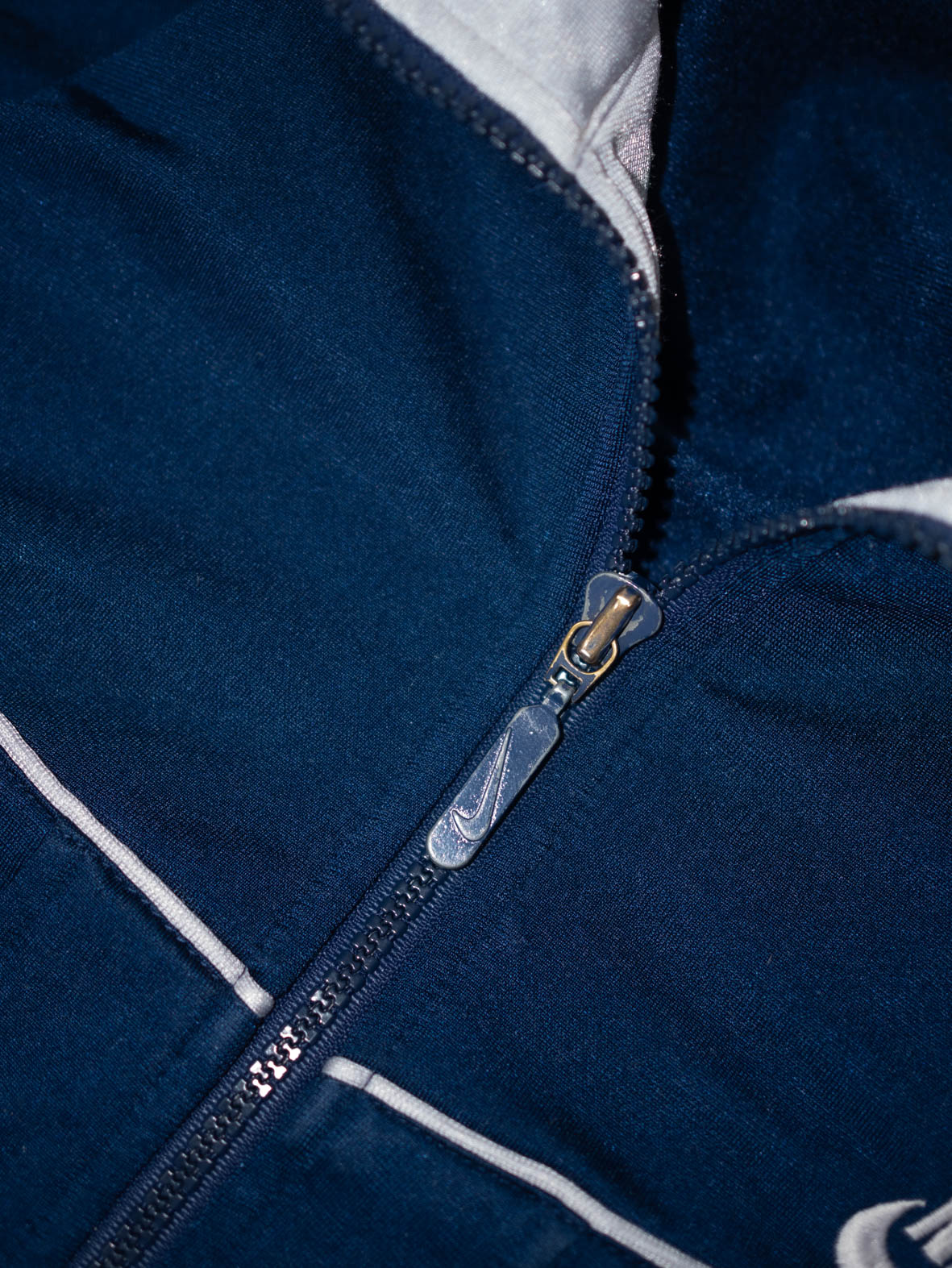 Navy Vintage Nike Track Jacket - M - Image 4