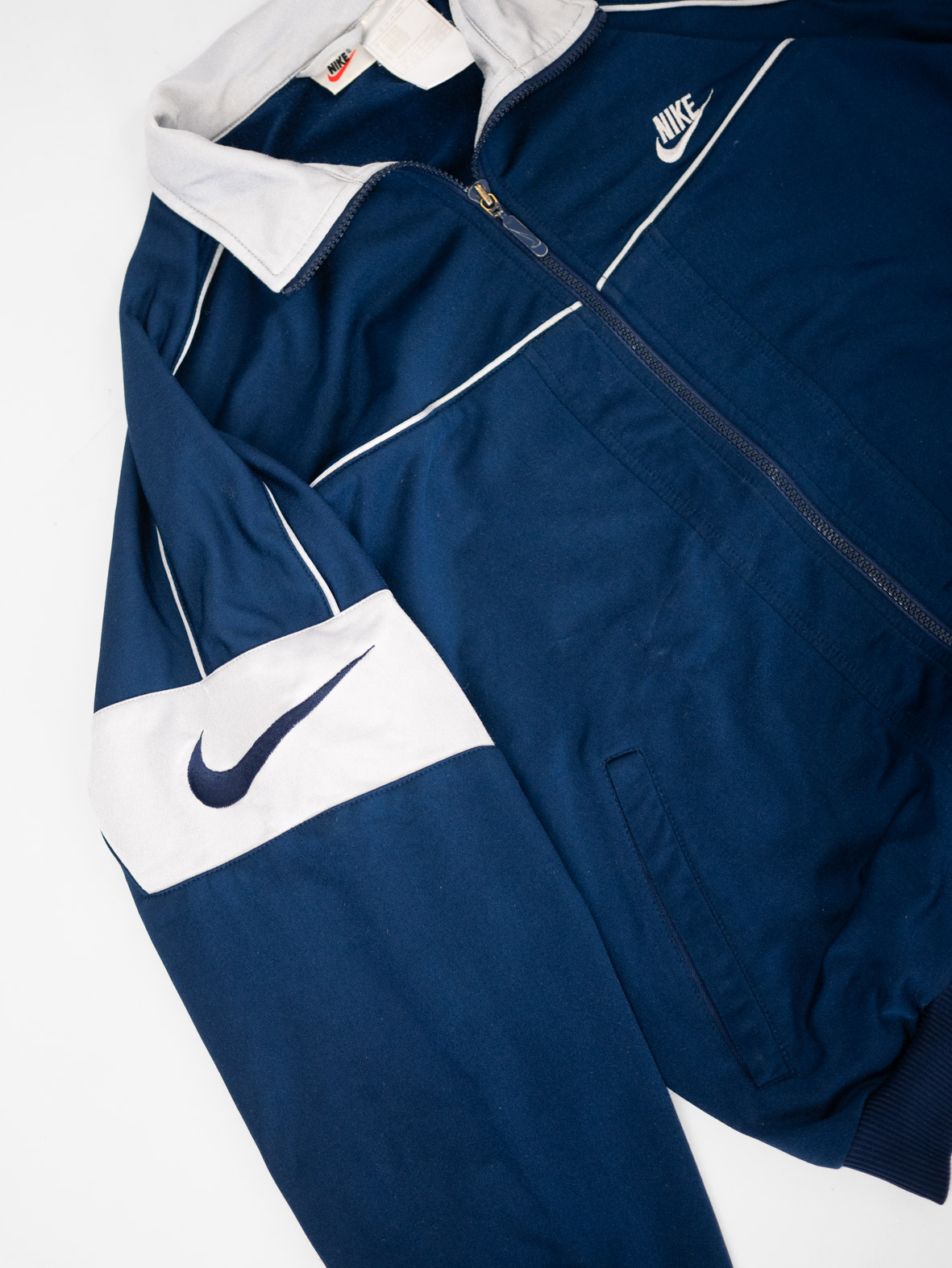 Navy Vintage Nike Track Jacket - M - Image 6