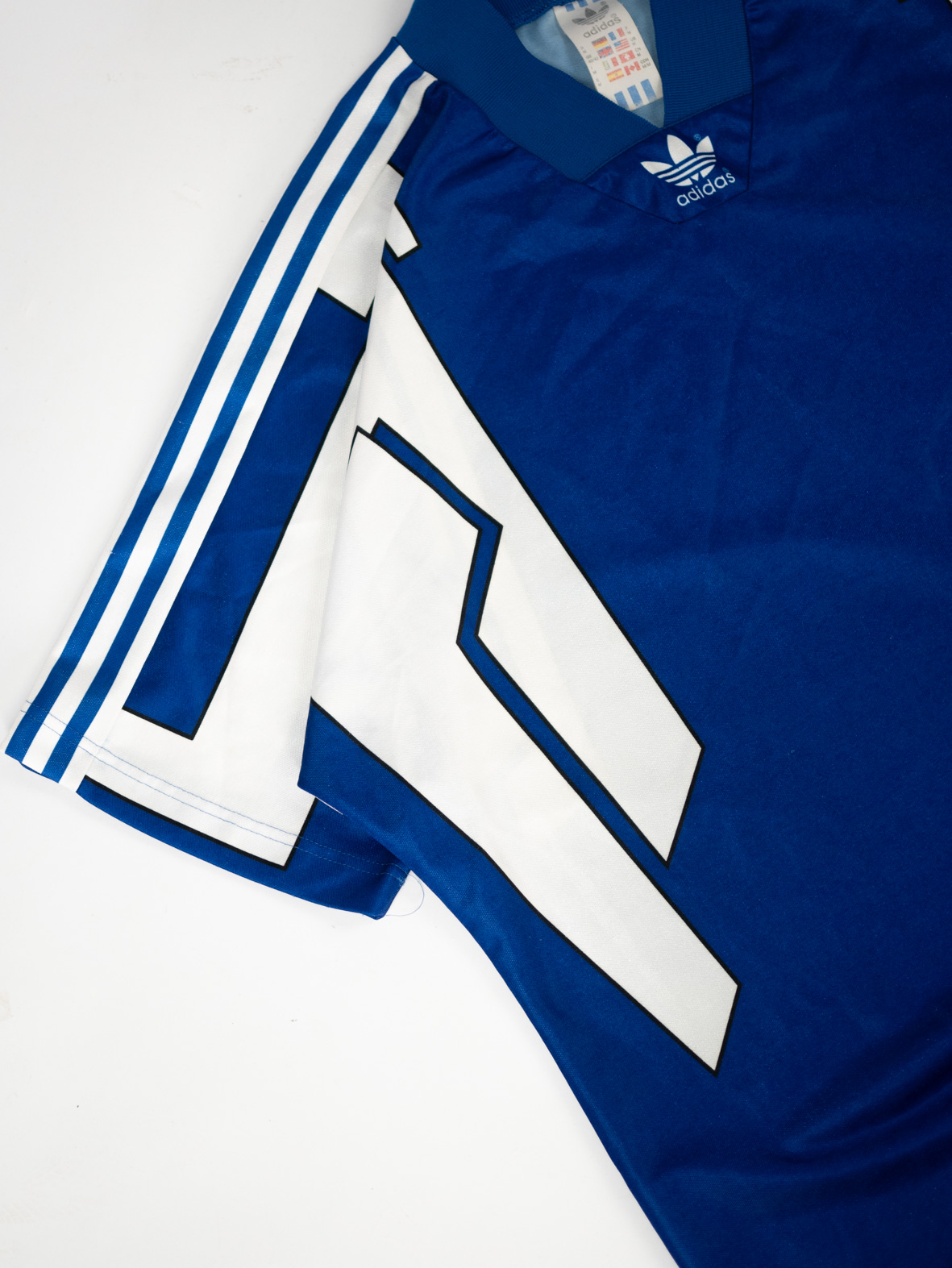 Oversized Vintage Adidas Jersey – Blue Graphic - M - Image 2