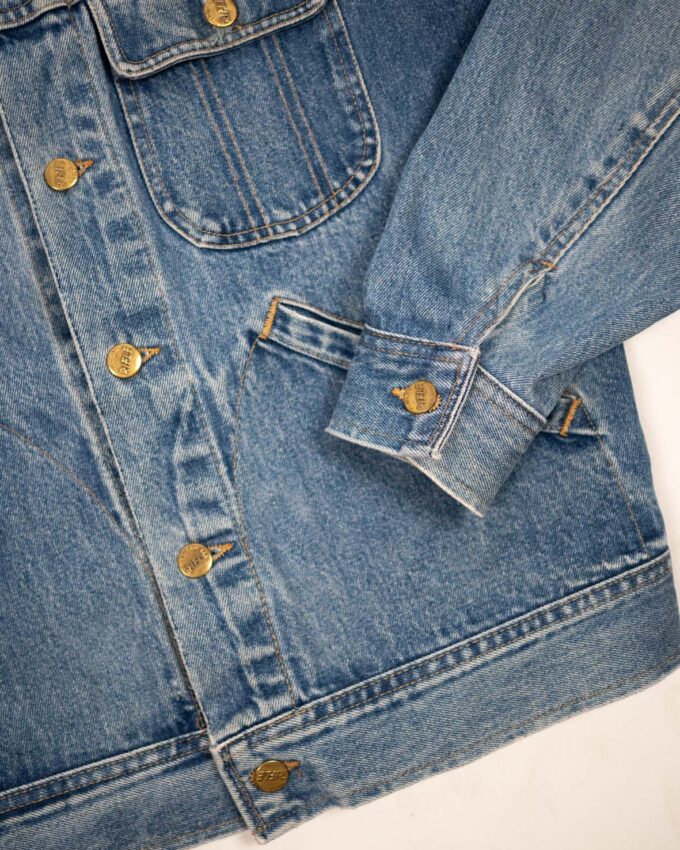 Vintage Rifle Denim Jacket – Boxy Oversized Fit - M