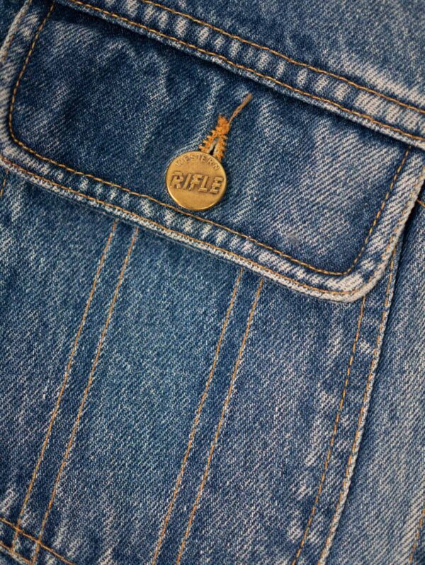 Vintage Rifle Denim Jacket – Boxy Oversized Fit – M – The Vintage Hunter