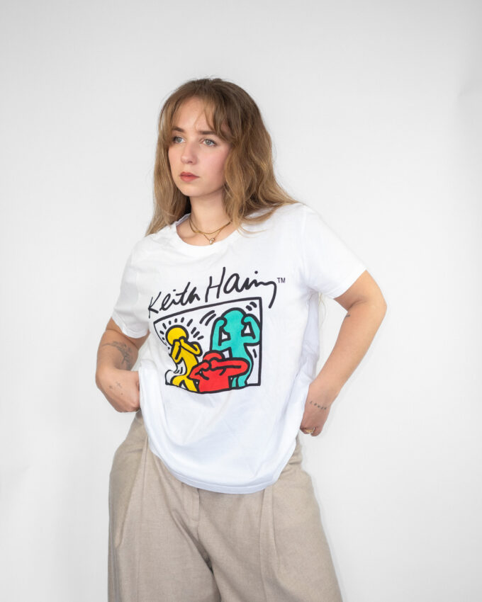 Keith Haring Cotton Vintage Tee  - M