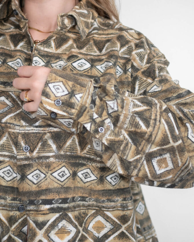 Vintage Pattern Shirt (Earth Tones) - L