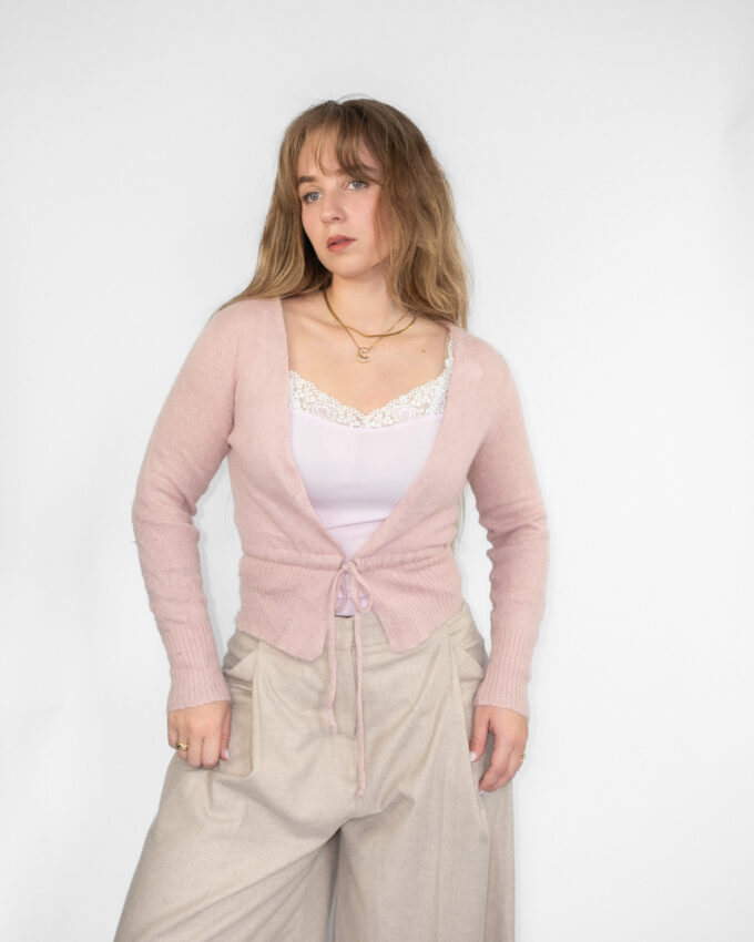 Benetton Knit Cardigan – Rose  - S