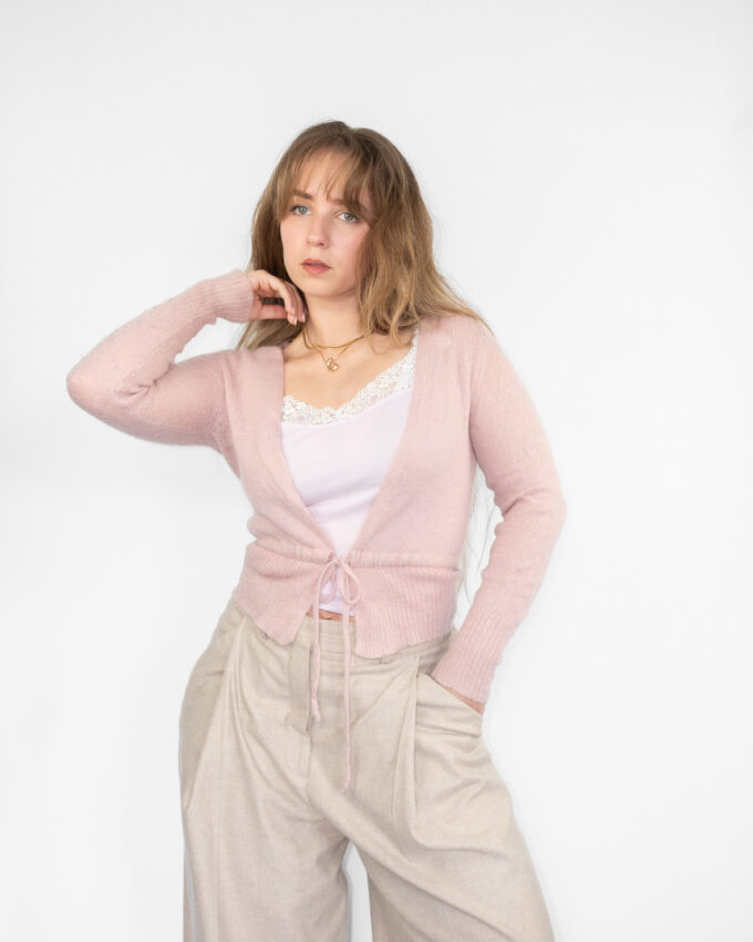 Benetton Knit Cardigan – Rose - S