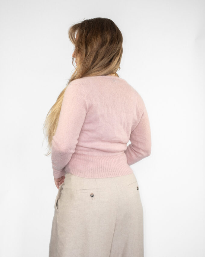 Benetton Knit Cardigan – Rose - S