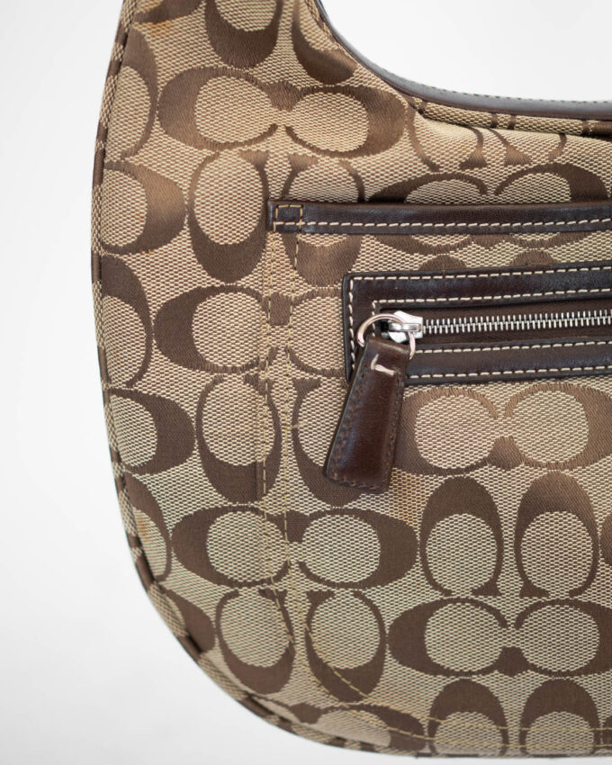 Vintage Coach Monogram Hobo Bag (Classic Brown)