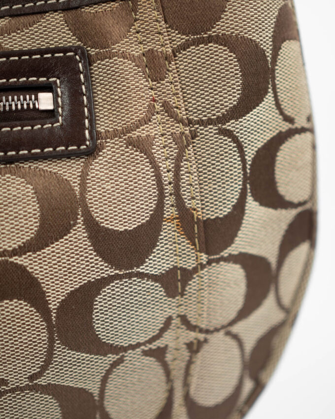 Vintage Coach Monogram Hobo Bag (Classic Brown)