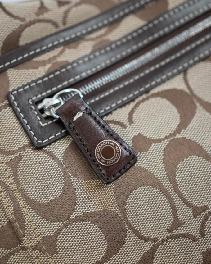 Vintage Coach Monogram Hobo Bag (Classic Brown)