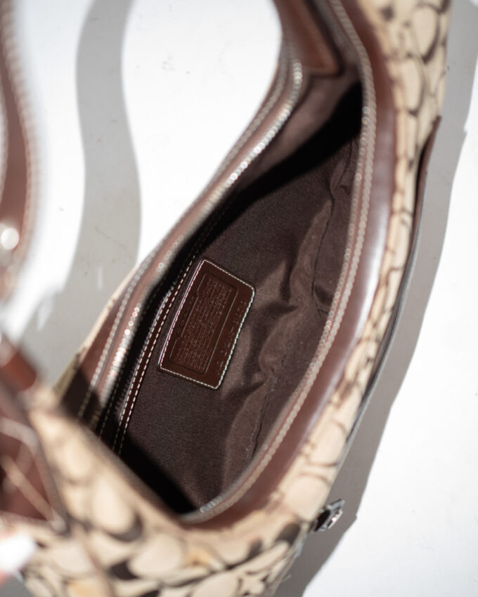 Vintage Coach Monogram Hobo Bag (Classic Brown)