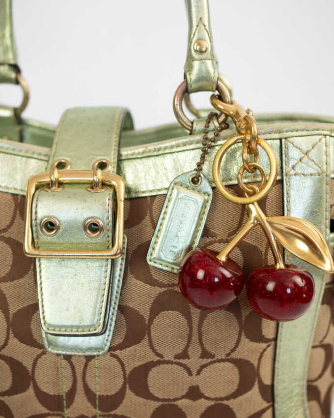 Vintage Coach Buckle Bag (Metallic Trim – Rare)