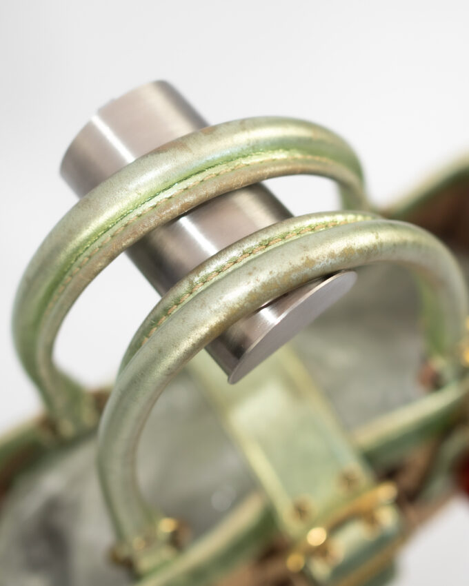 Vintage Coach Buckle Bag (Metallic Trim – Rare)