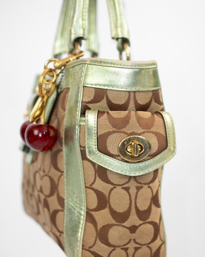 Vintage Coach Buckle Bag (Metallic Trim – Rare)