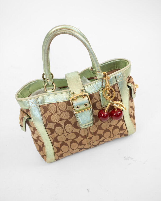 Vintage Coach Buckle Bag (Metallic Trim – Rare)