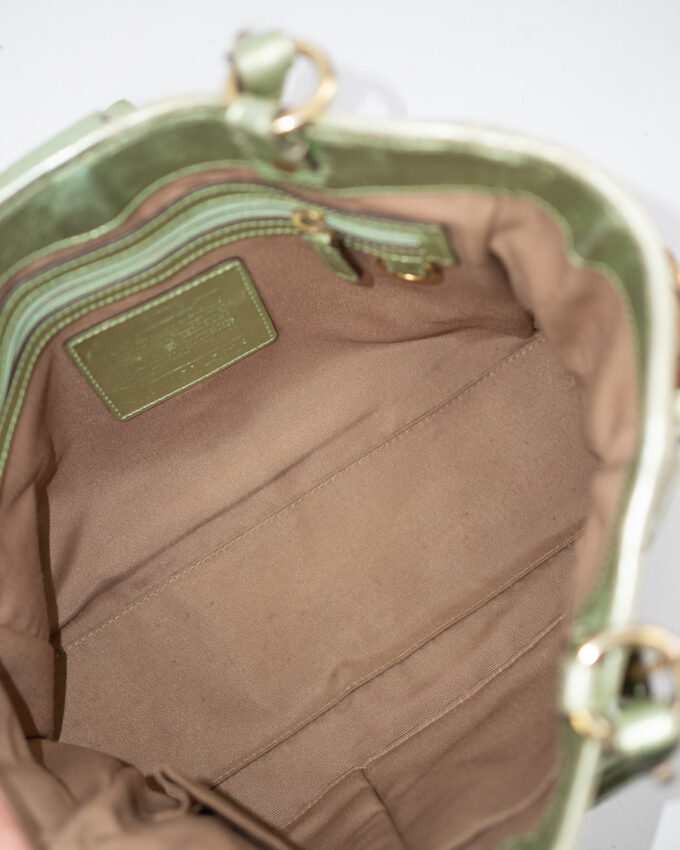 Vintage Coach Buckle Bag (Metallic Trim – Rare)