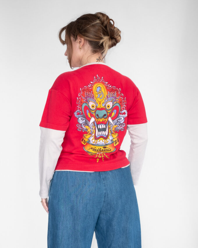 00s Kailua Graphic Longsleeve (Ed Hardy Style) - S/M