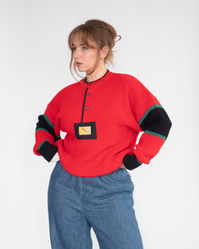 Quattro e Settanta Vintage Knit Sweater (Oversized) - L