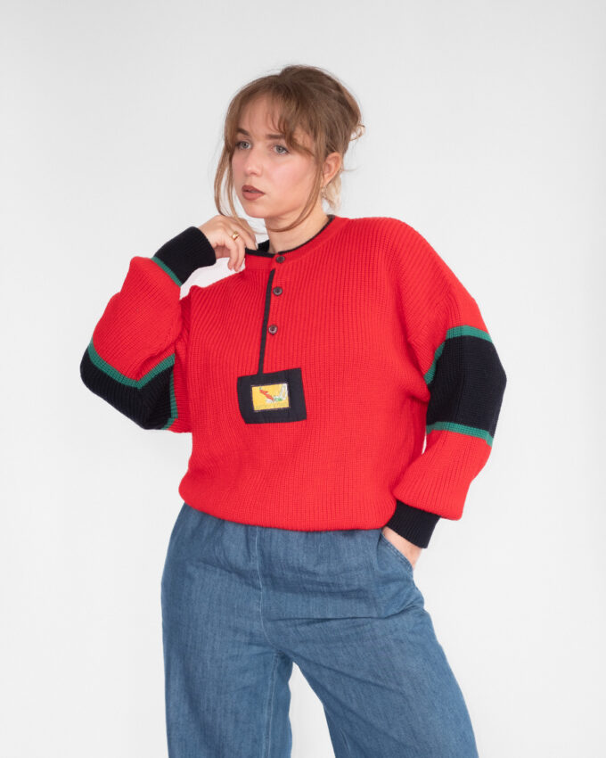 Quattro e Settanta Vintage Knit Sweater (Oversized) - L