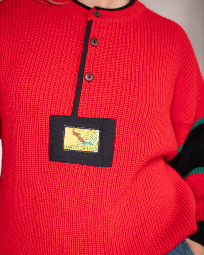Quattro e Settanta Vintage Knit Sweater (Oversized) - L