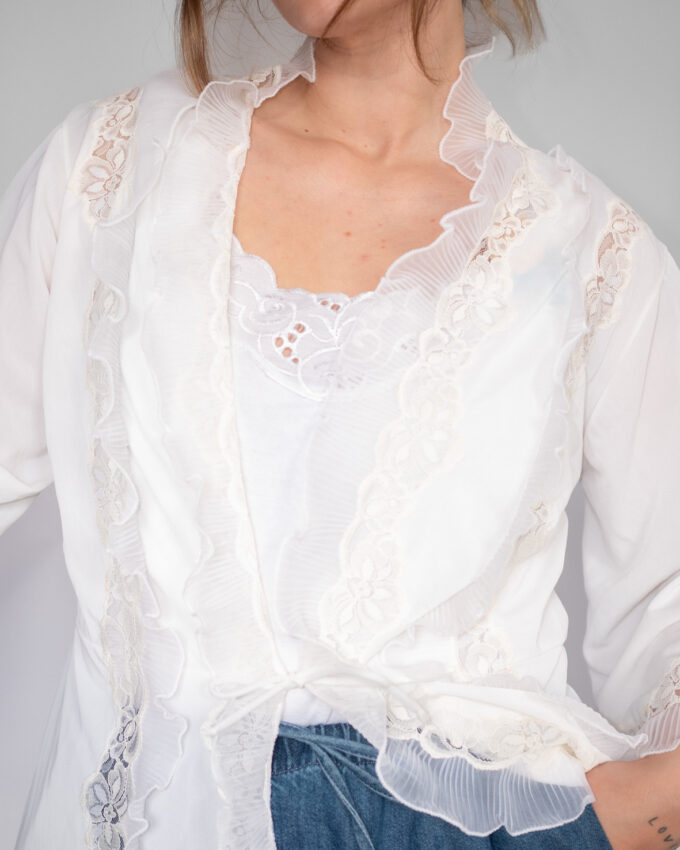 Vintage White Lace Robe (New with Tags) - M
