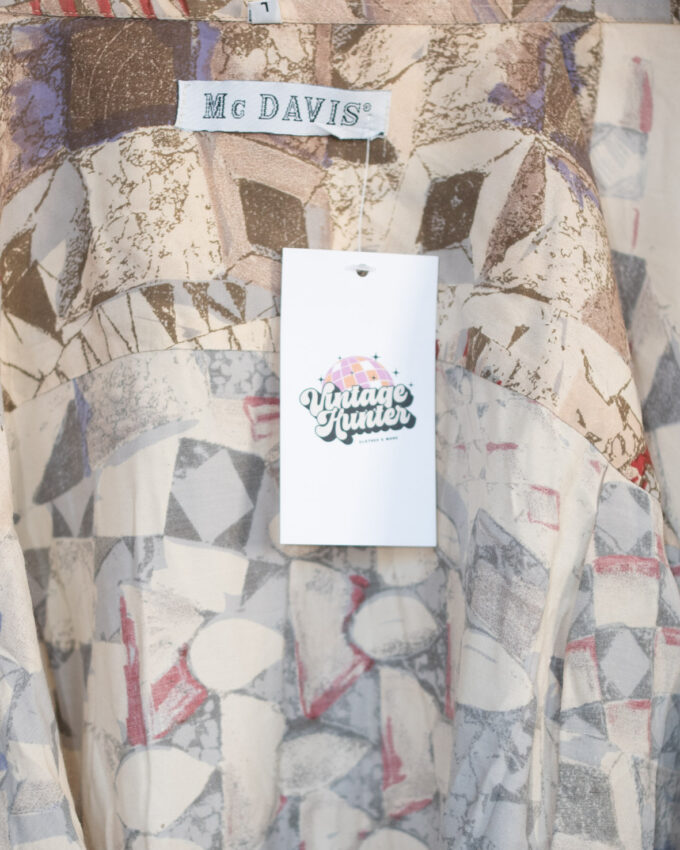Abstract Neutral – 90s Summer Shirt - M