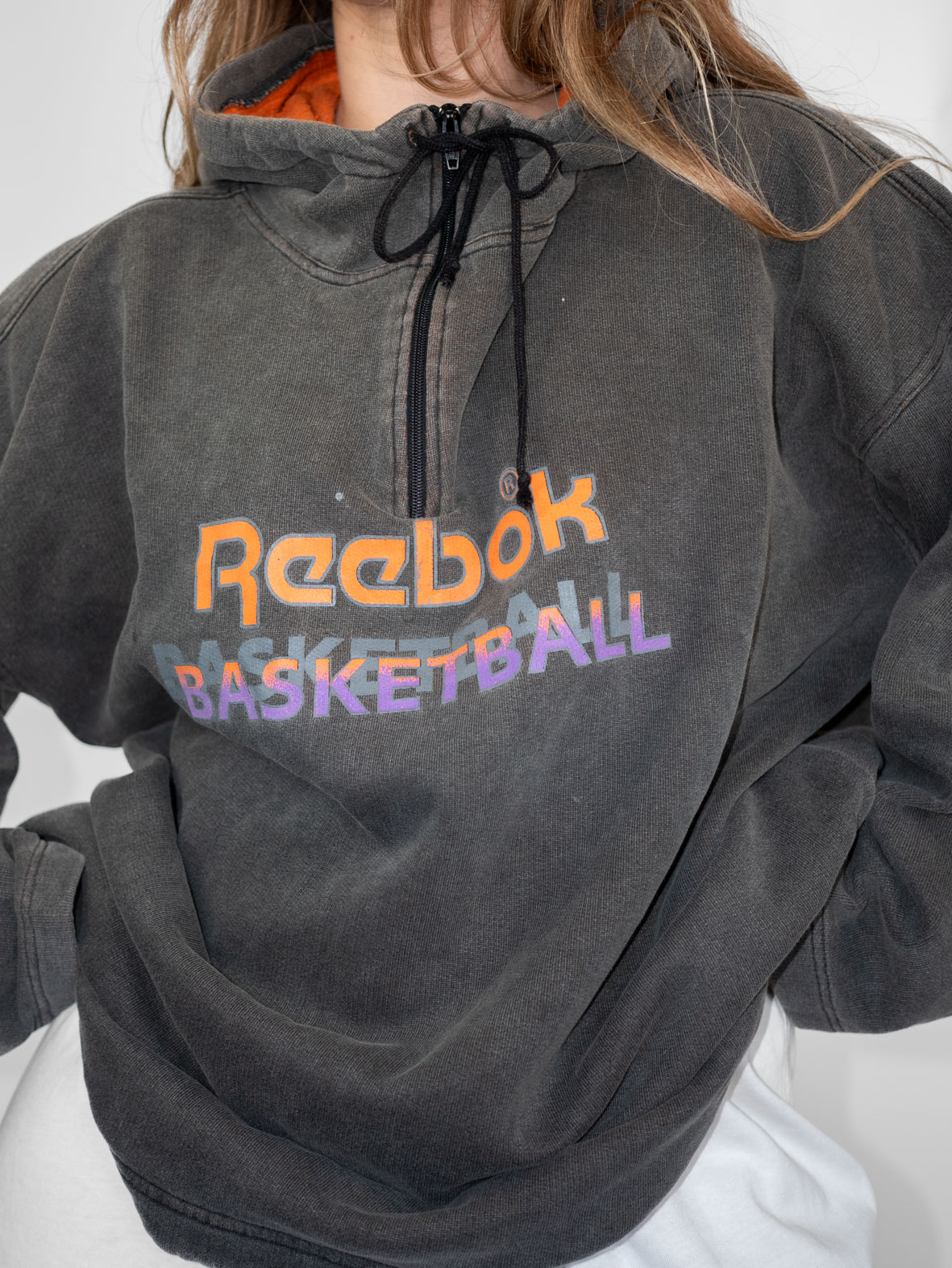 Rare Find – Reebok 80s Hoodie - L/XL - Image 4