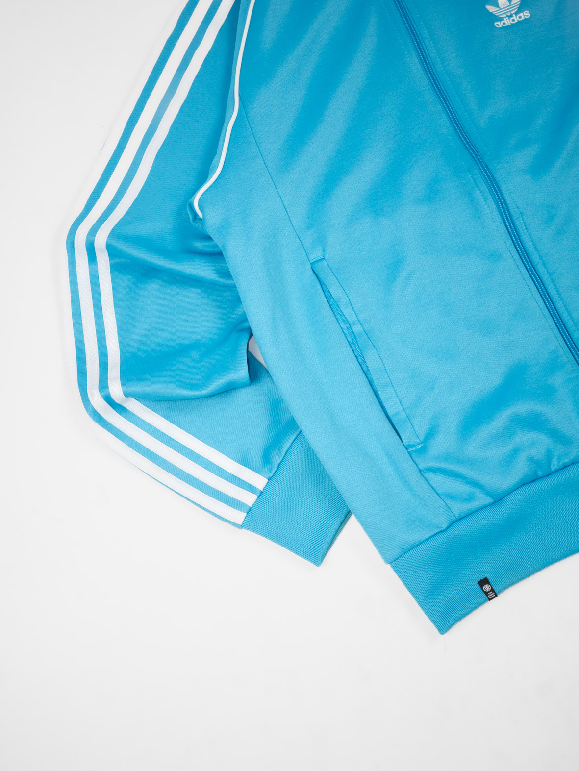 Vintage Adidas Baby Blue Track Jacket - M/L - Image 2
