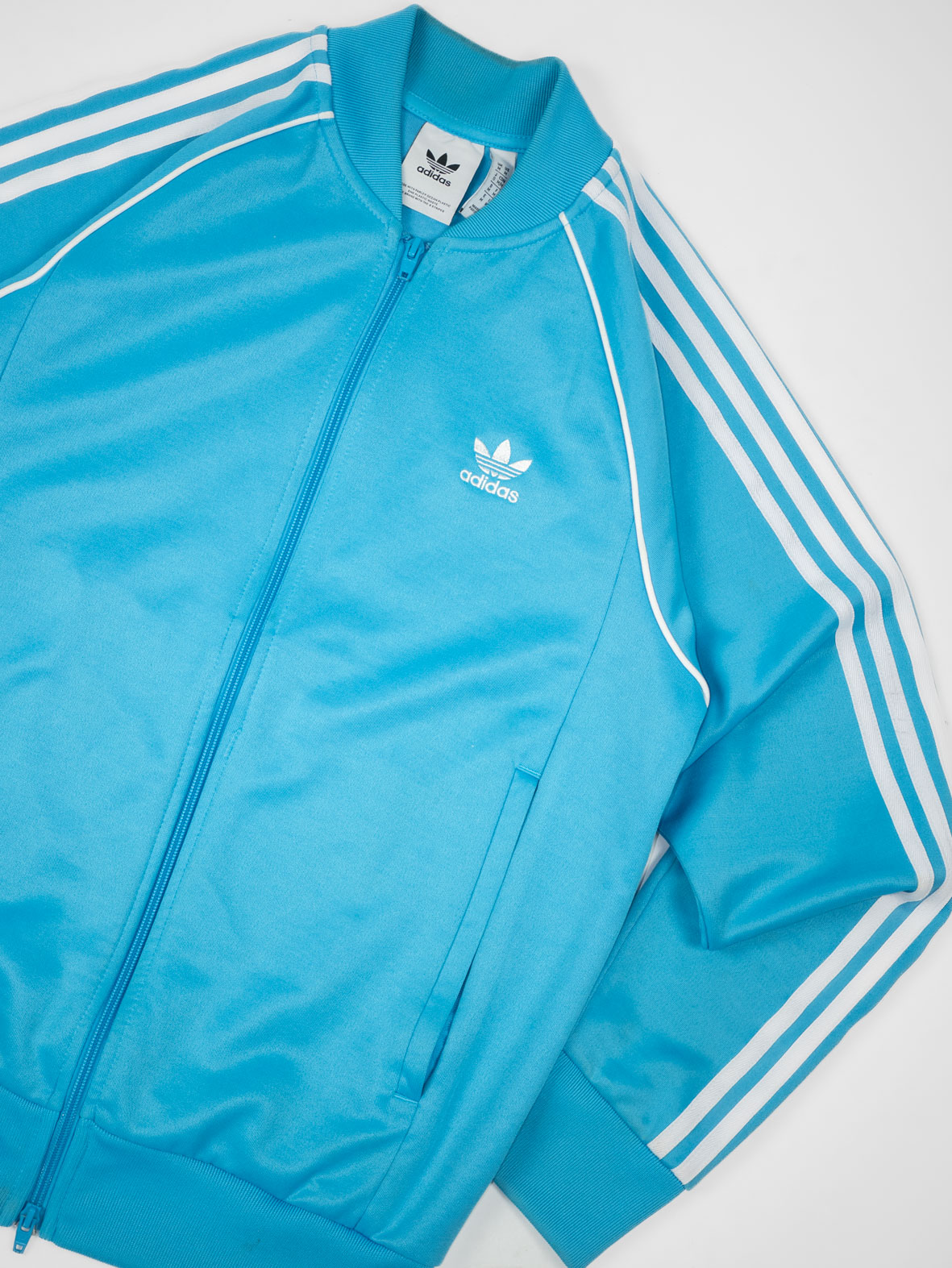 Vintage Adidas Baby Blue Track Jacket - M/L - Image 3