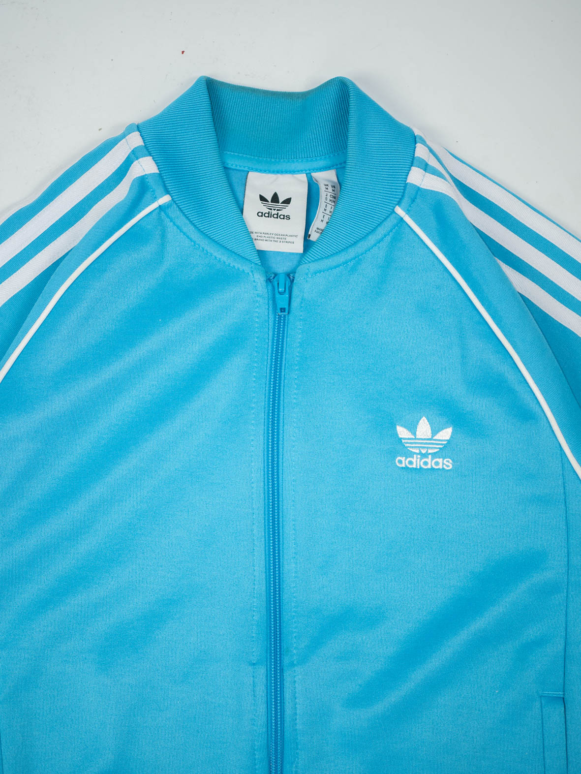 Vintage Adidas Baby Blue Track Jacket - M/L - Image 8