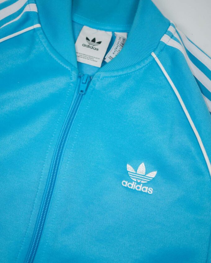 Vintage Adidas Baby Blue Track Jacket - M/L