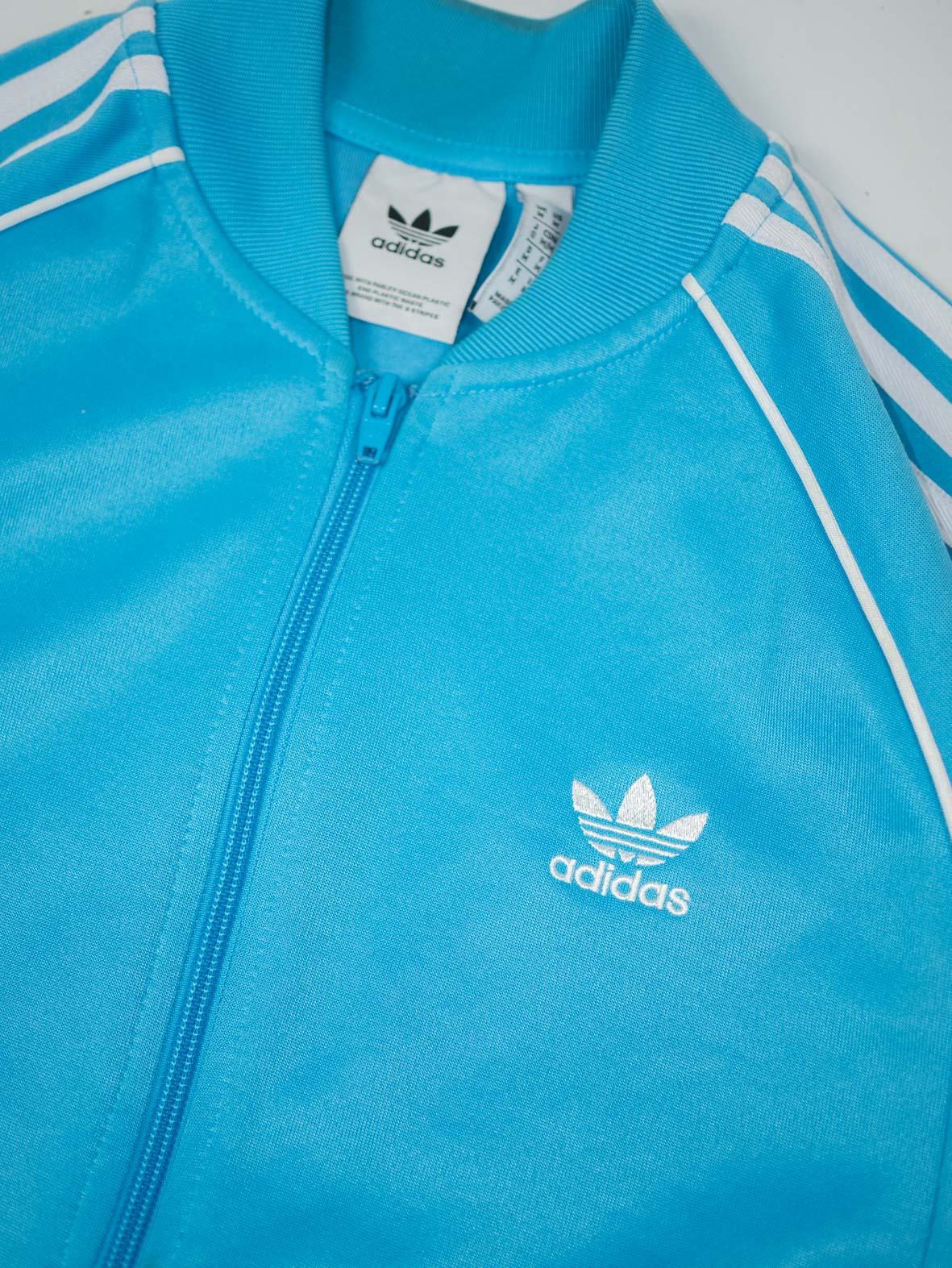 Vintage Adidas Baby Blue Track Jacket - M/L - Image 4