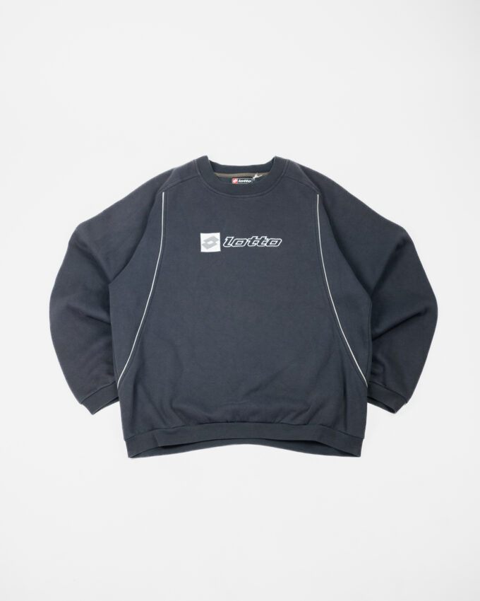 Vintage 90s Oversized Lotto Crewneck Cotton Sweatshirt - L