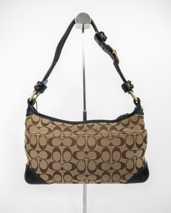 Vintage Coach Signature Shoulder Bag – Black