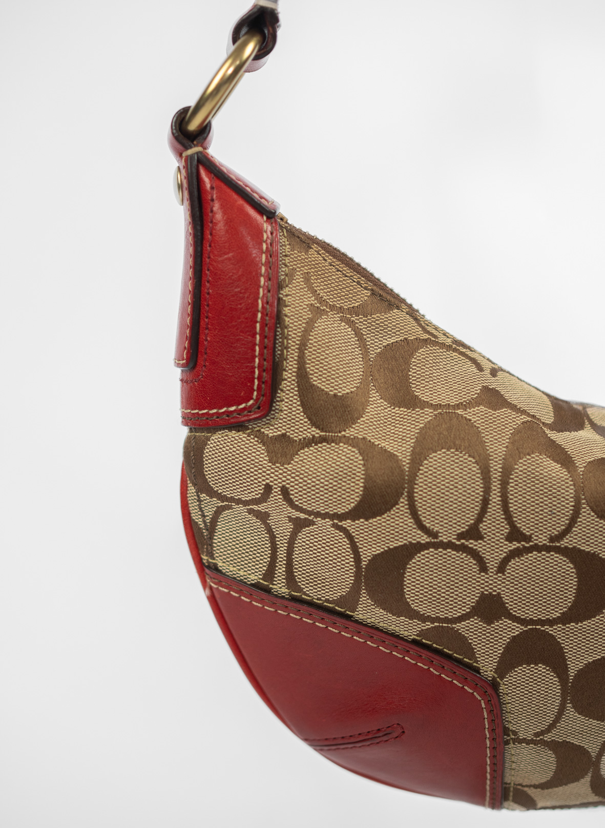 Vintage Coach Soho Hobo Bag – Cherry Red - Image 3