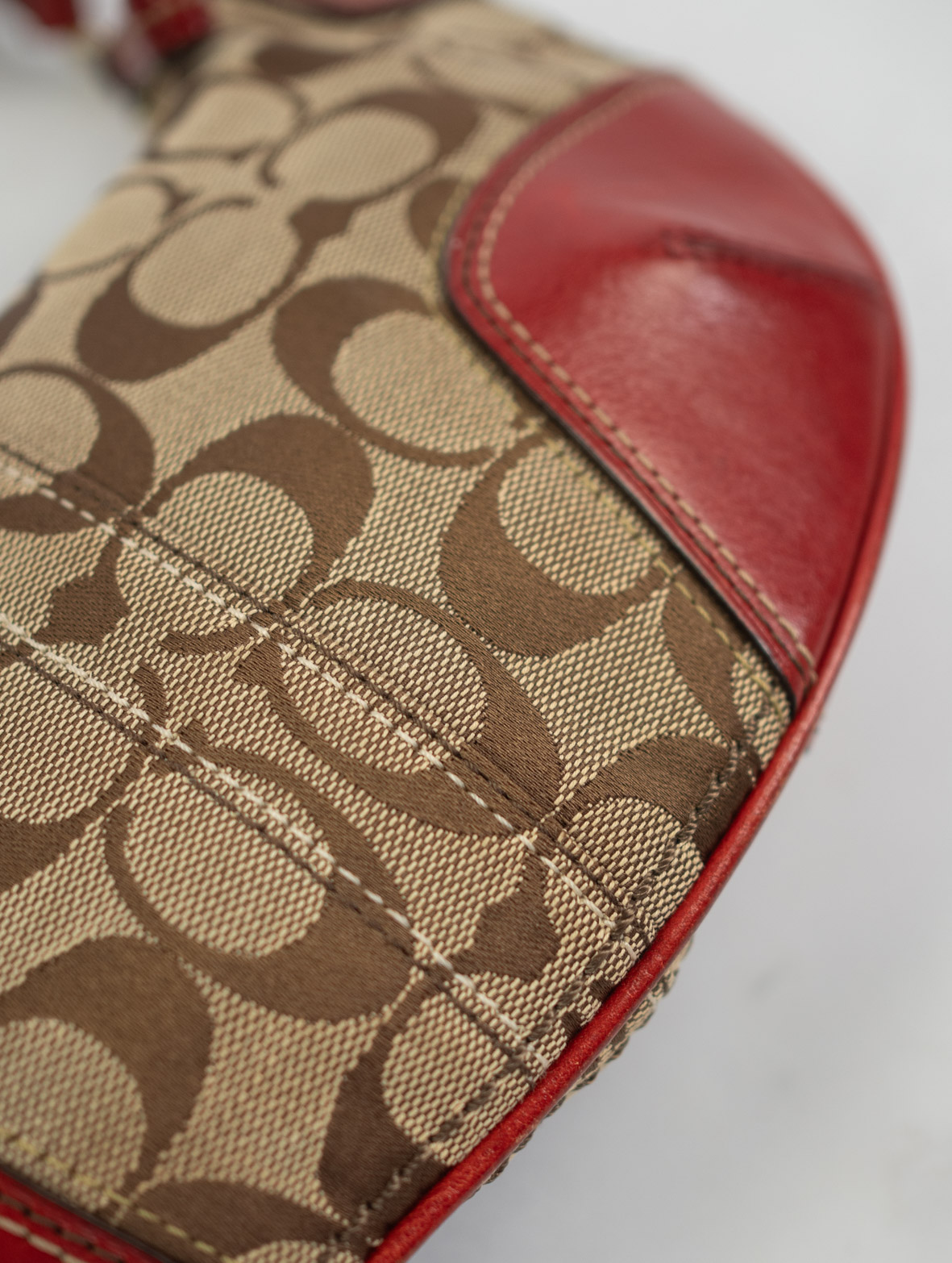 Vintage Coach Soho Hobo Bag – Cherry Red - Image 8