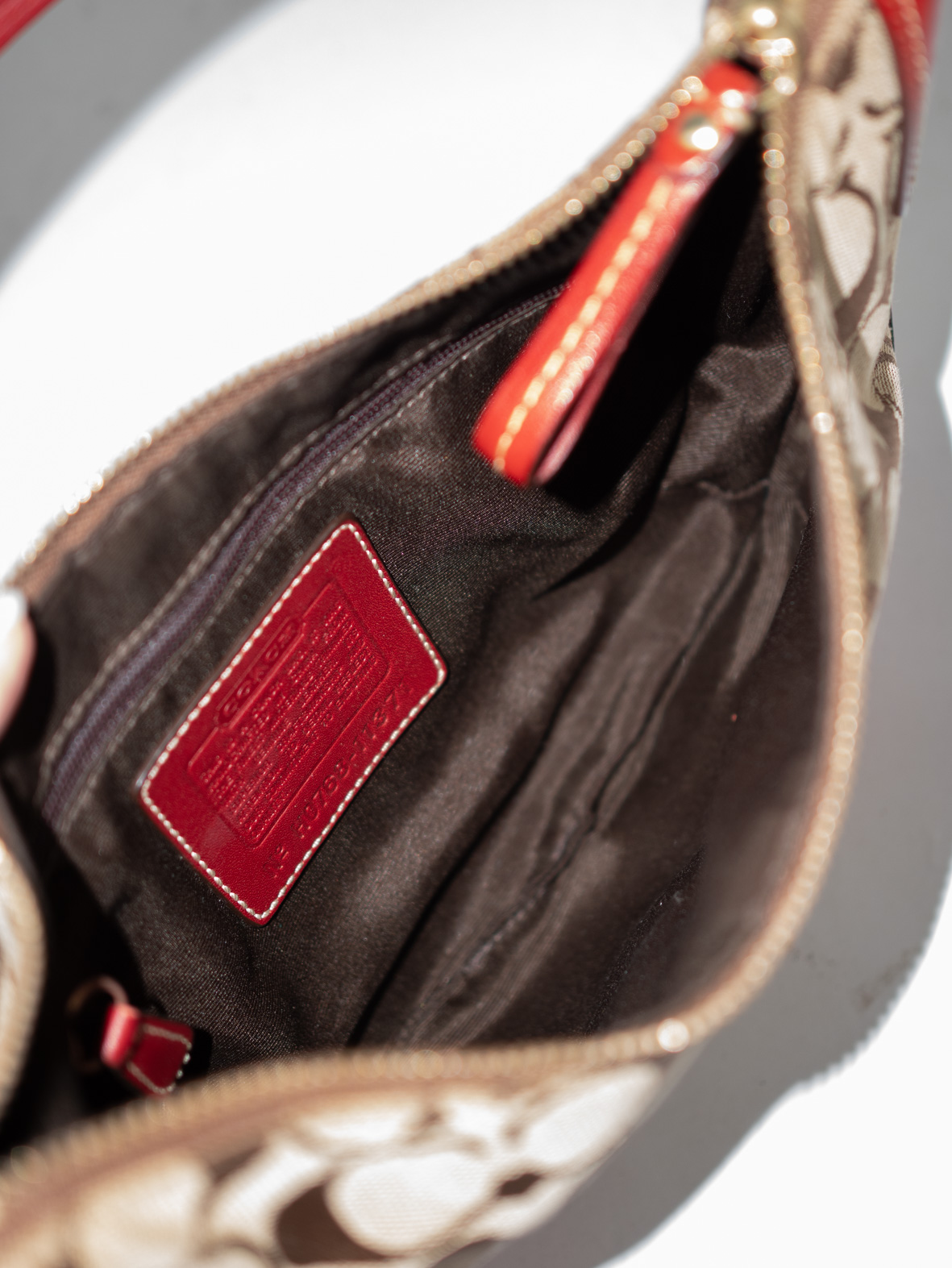 Vintage Coach Soho Hobo Bag – Cherry Red - Image 9