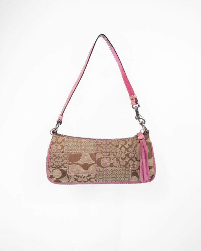 Rare Vintage Coach Patchwork Shoulder Bag – Pink