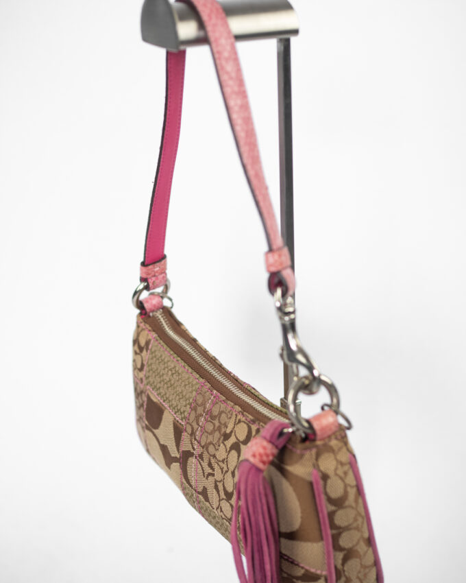Rare Vintage Coach Patchwork Shoulder Bag – Pink