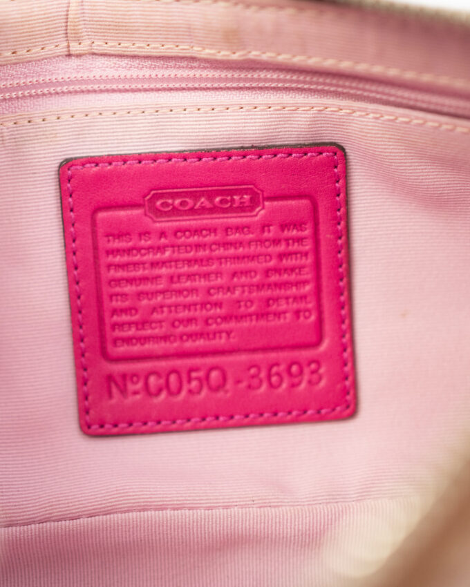 Rare Vintage Coach Patchwork Shoulder Bag – Pink