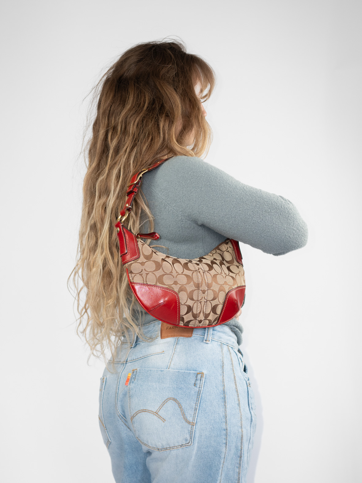 Vintage Coach Soho Hobo Bag – Cherry Red - Image 2