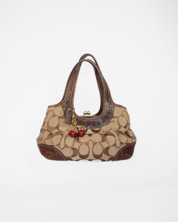 Vintage Monogram Kisslock Shoulder Bag – Brown Signature