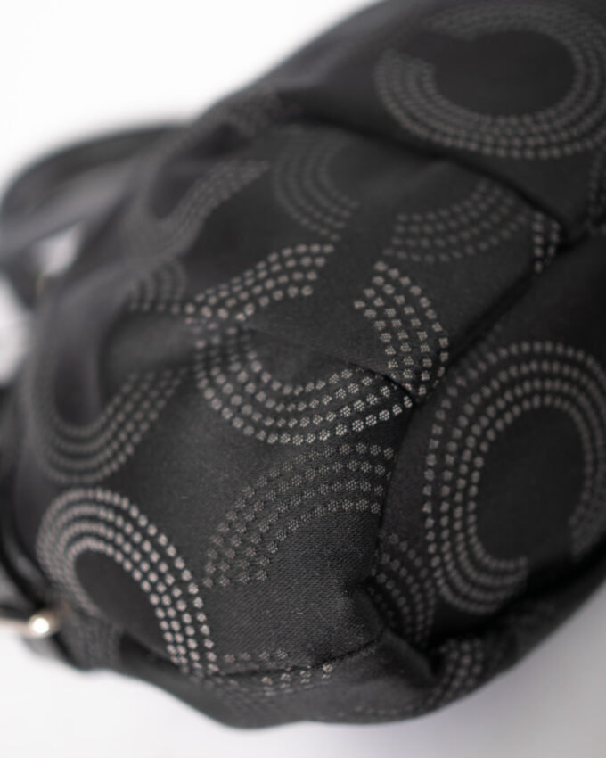 Vintage Black Monogram Two Way Coach Bag