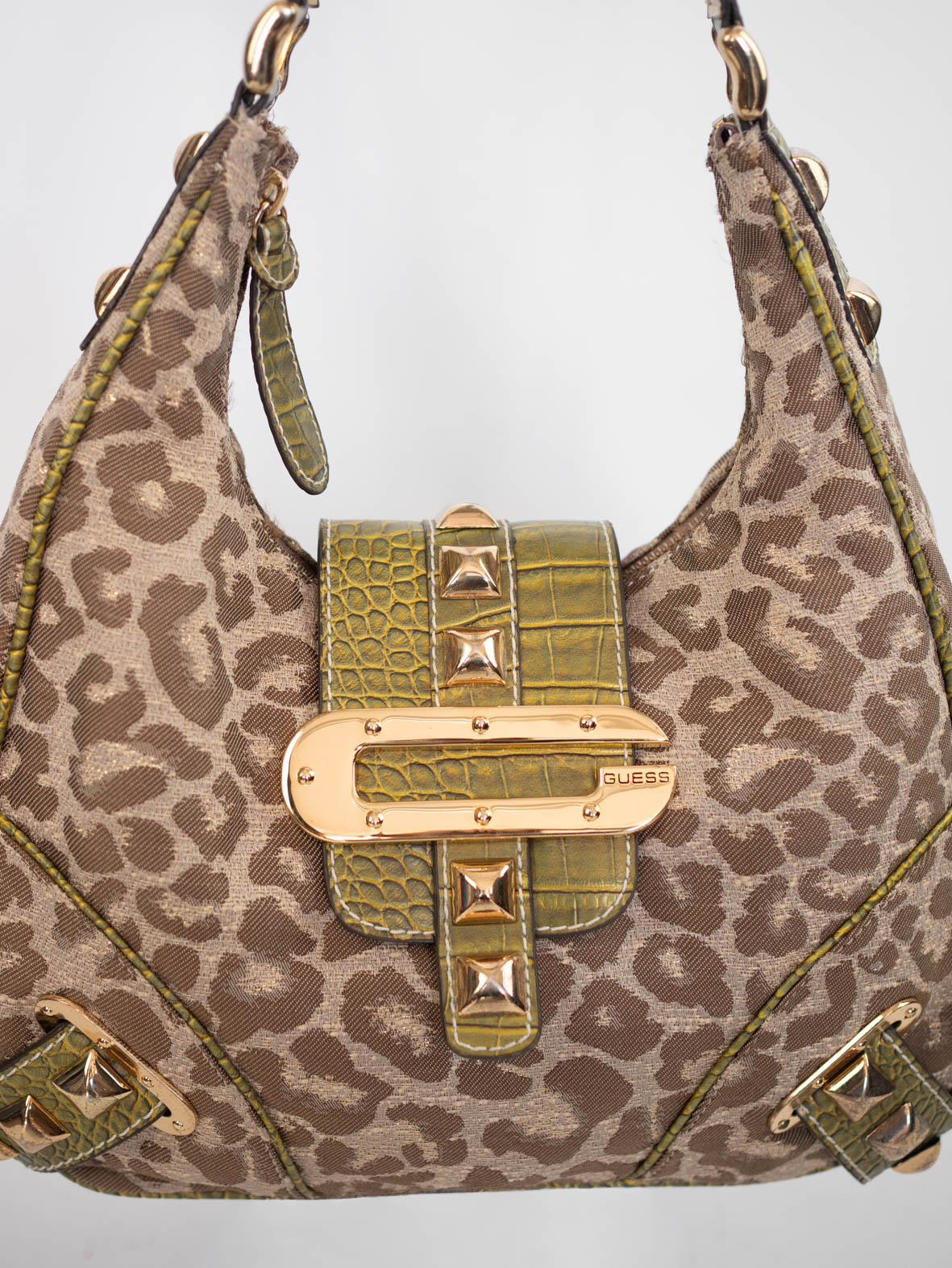 Rare Vintage Guess Leo Shoulder Bag – 00s Archive - Image 4