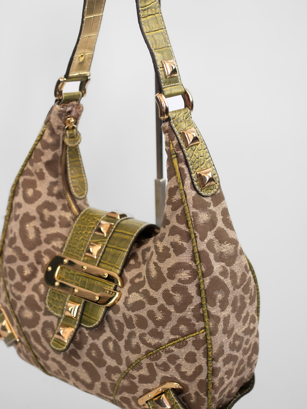 Rare Vintage Guess Leo Shoulder Bag – 00s Archive - Image 6