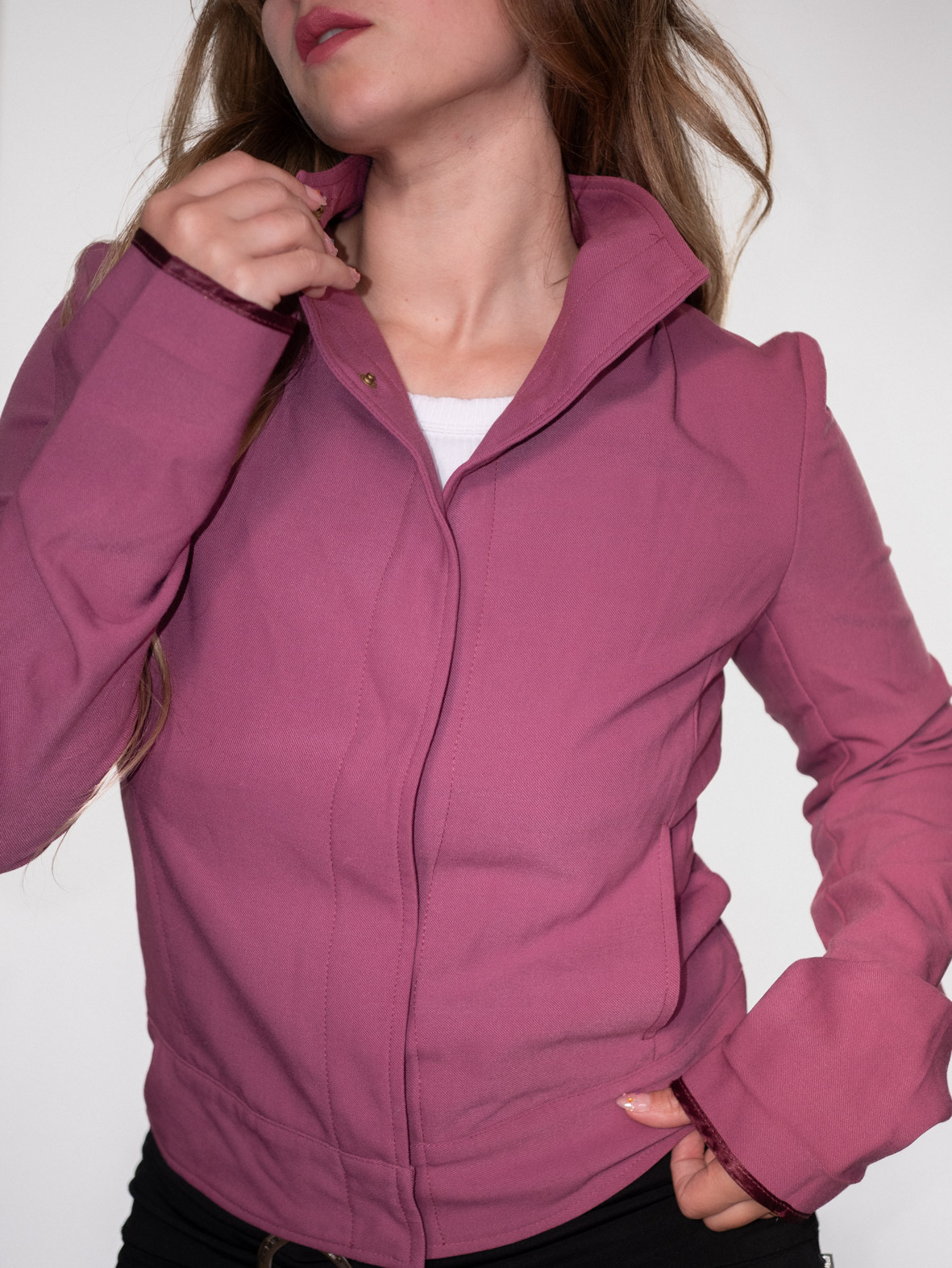 Berry Purple Vintage Jacket - S - Image 5