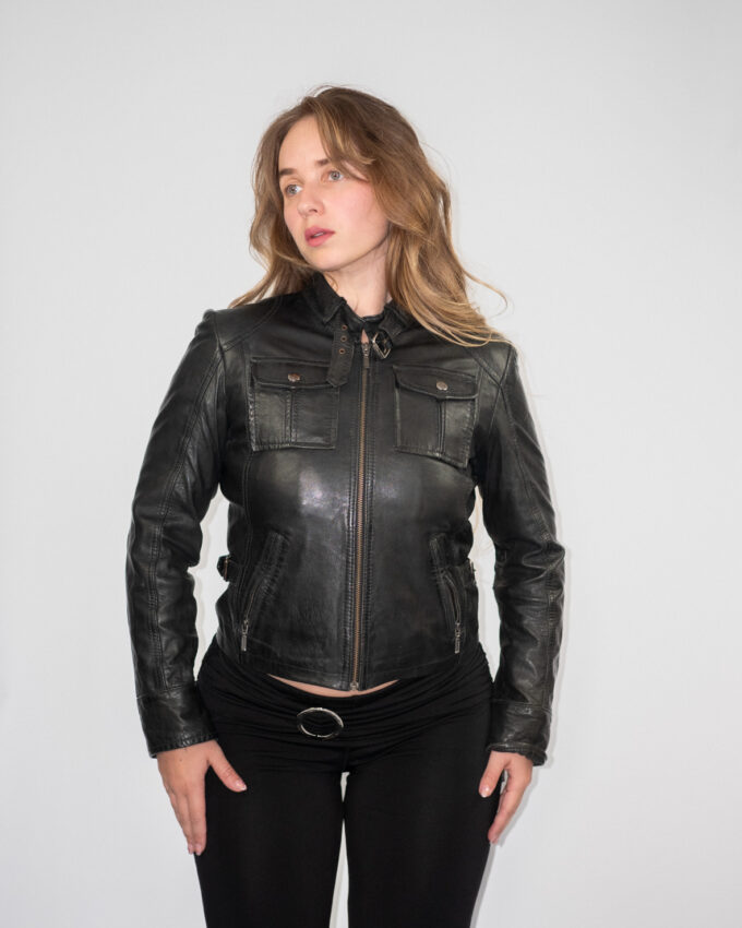 Conbipel Vintage Italian Leather Jacket – S